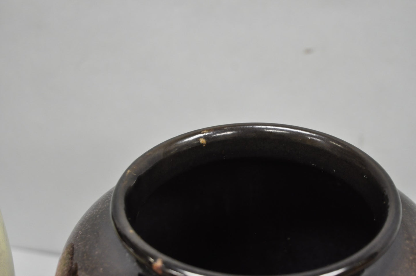 Mid Century Modern Carstens Tönnieshof Tortoise Shell 15" Pottery Vase - a Pair
