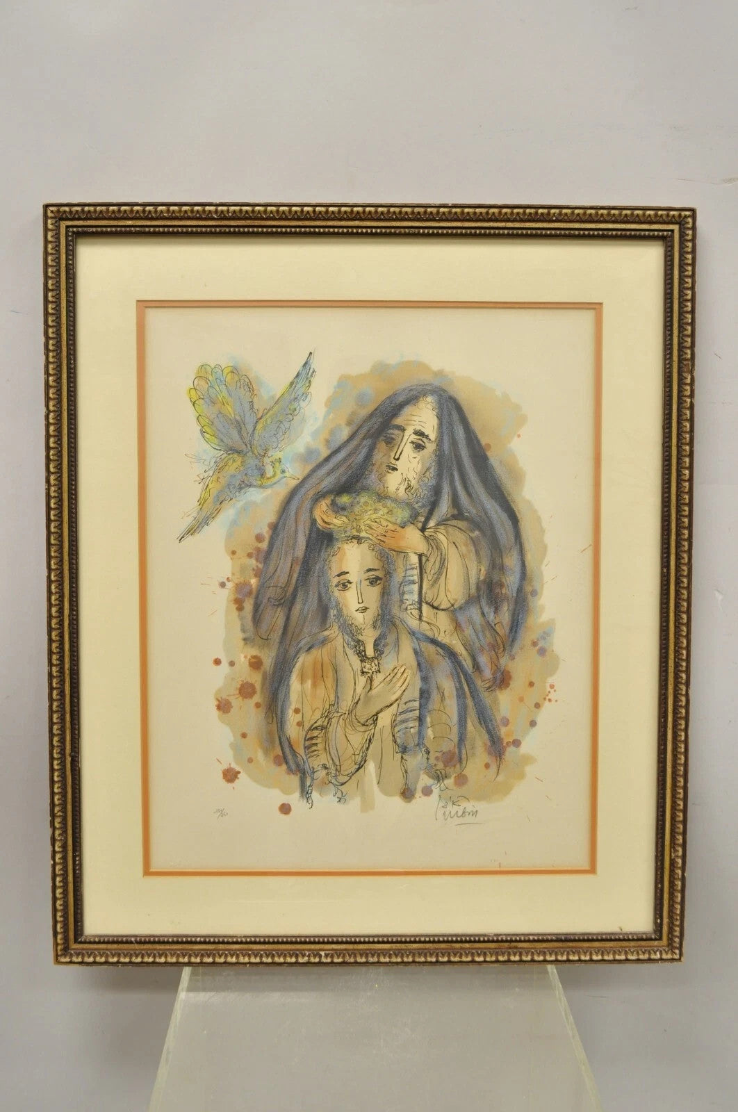 Reuven Rubin Story of David 1971 Signed & Numbered Lithograph Print Judaica Art