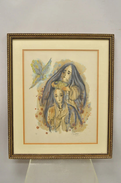 Reuven Rubin Story of David 1971 Signed & Numbered Lithograph Print Judaica Art