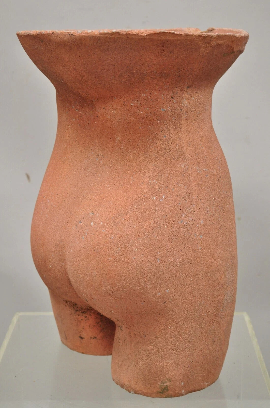 Gary Spradling Cast Stone Terracotta Nude Female Torso Sculpture Statue Table
