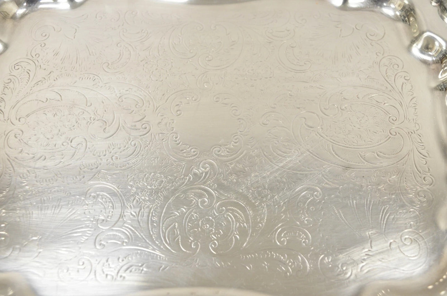 Vintage FB Rogers 6720 Victorian Style Silver Plated Small Serving Dish Platter