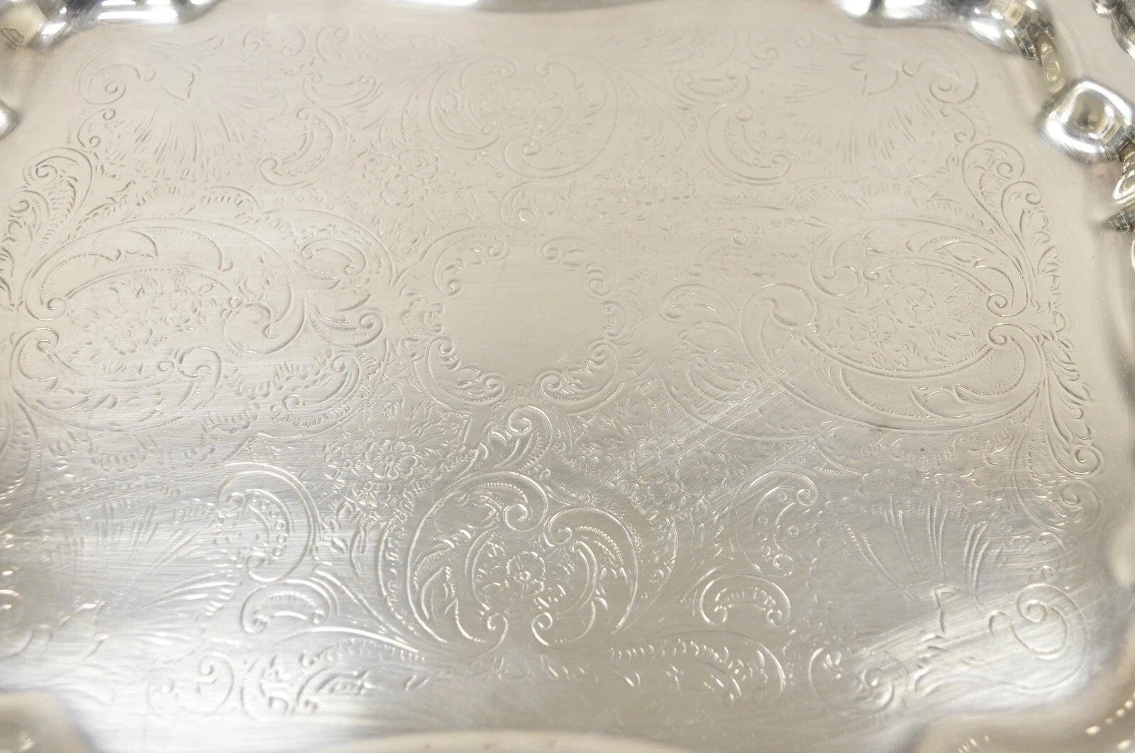 Vintage FB Rogers 6720 Victorian Style Silver Plated Small Serving Dish Platter