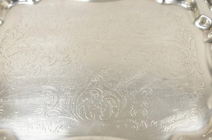 Vintage FB Rogers 6720 Victorian Style Silver Plated Small Serving Dish Platter