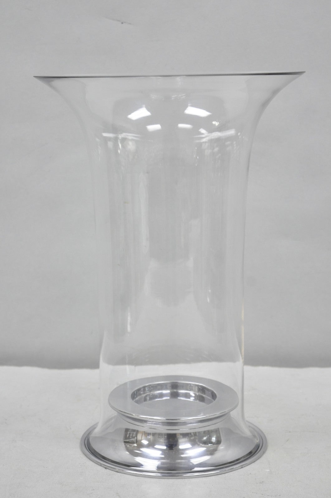 Ralph Lauren "Ella" Lauren Glass Fluted Hurricane Lamp Candle Holder AE200/043