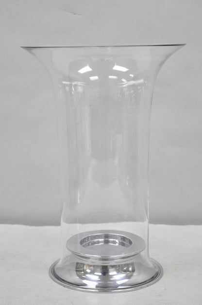 Ralph Lauren "Ella" Lauren Glass Fluted Hurricane Lamp Candle Holder AE200/043
