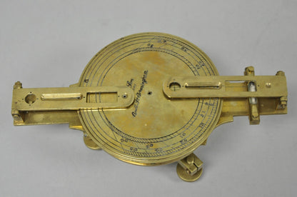 Vintage Victorian Ash & Son Makers Brass Maritime Ship Compass Birmingham Cover