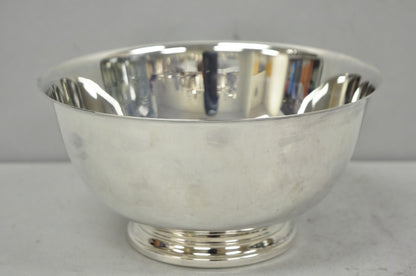 Vintage Mid Century Modern Paul Revere Oneida Silver Plate 8" Round Serving Bowl
