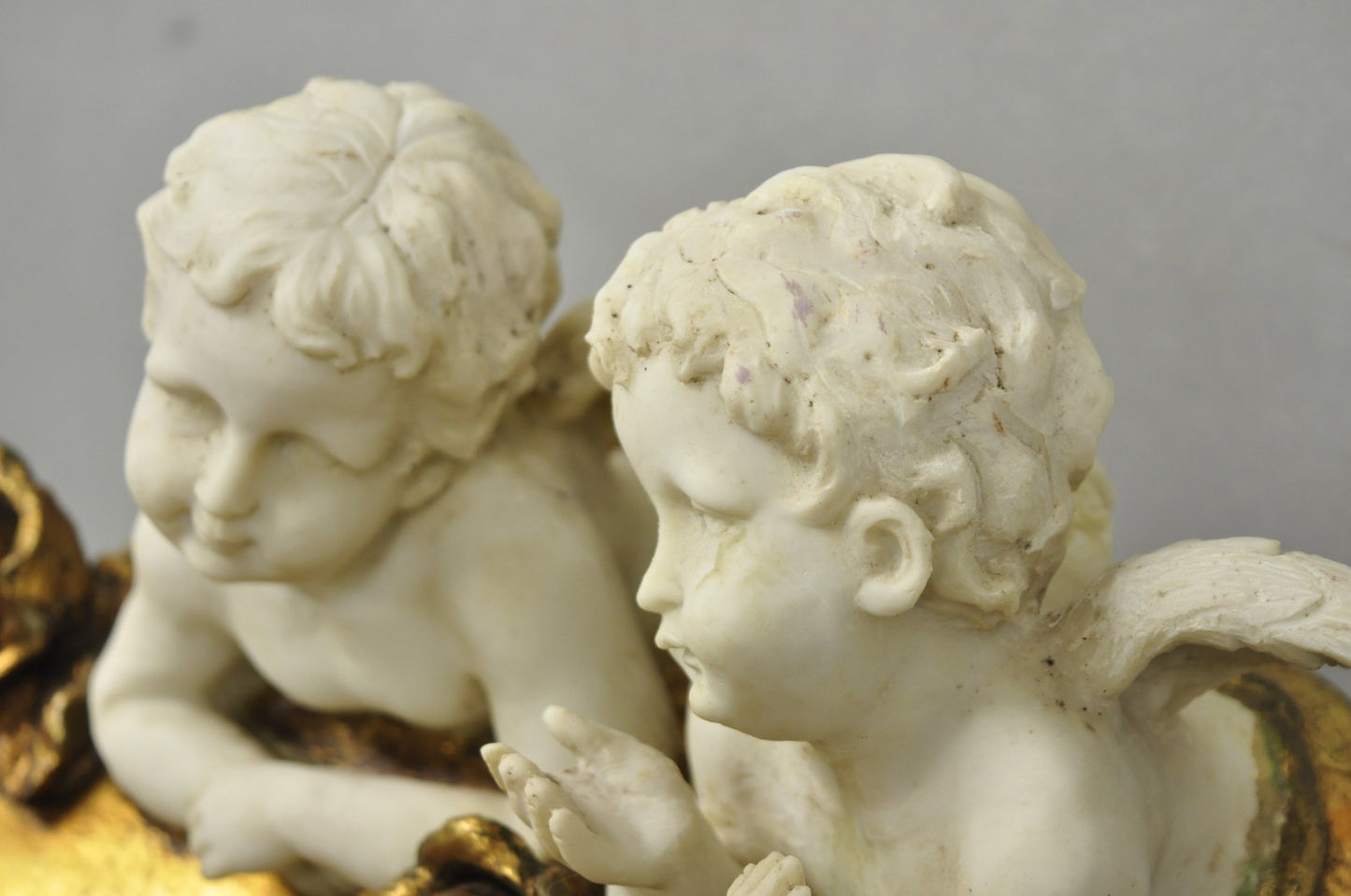 Vintage Italian Venetian Figural Cherub Putti Gold Gilt Resin Bookstand Lectern