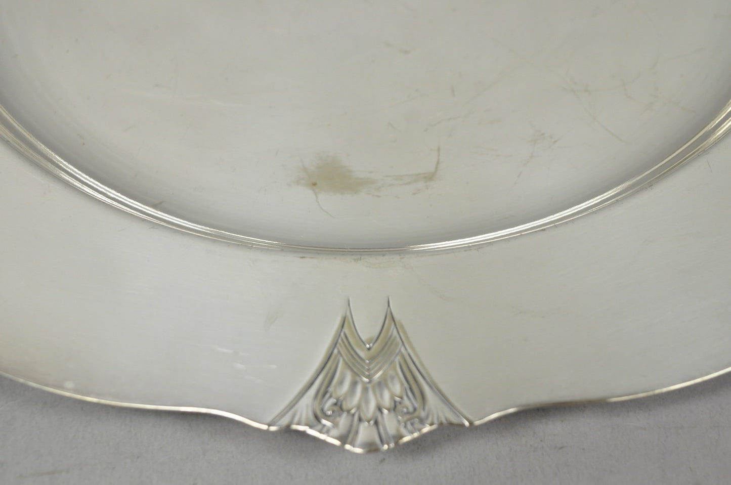 Vintage Victor SP Co Art Deco Silver Plated Charger Serving Dish Platter Plate