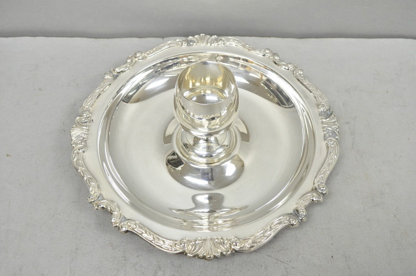 Vintage Sheridan Victorian Silver Plated Shrimp Cocktail Serving Platter Tray