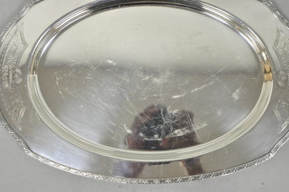Vintage Victorian Benedict Hammer Craft 302 Silver Plated Harvest Serving Tray