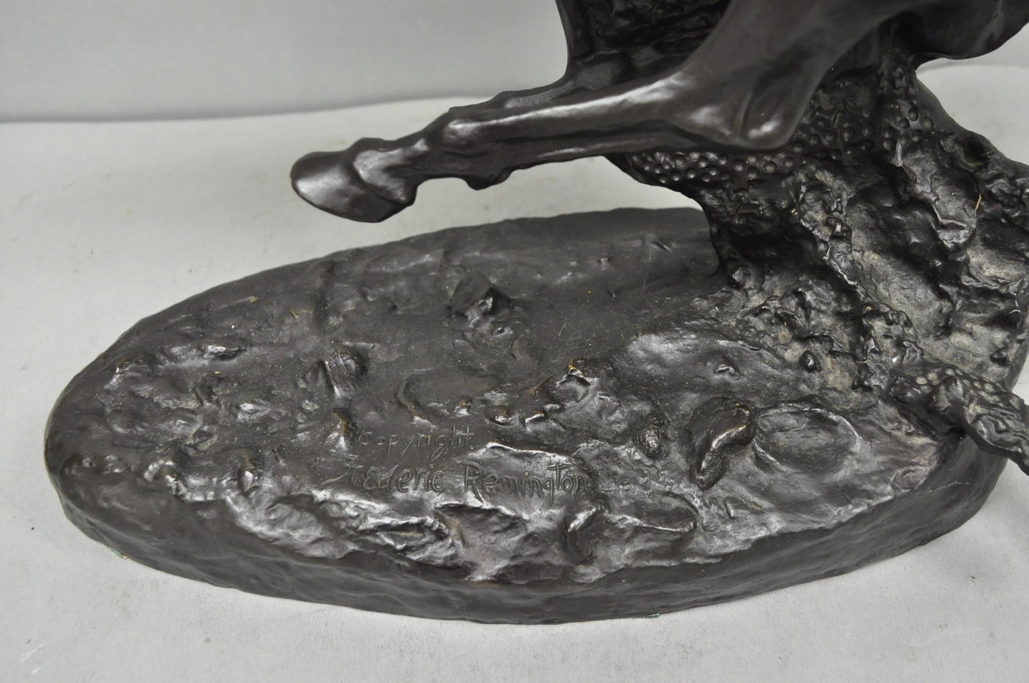 Frederic Remington "Cheyenne" Lost Wax Cast Bronze Native American Sculpture