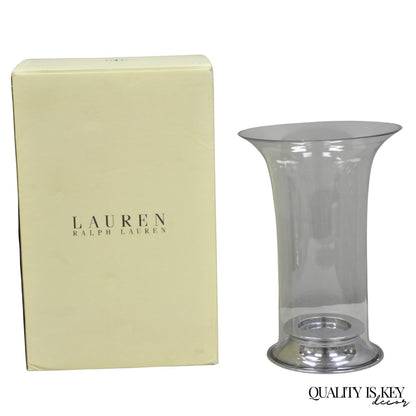 Ralph Lauren "Ella" Lauren Glass Fluted Hurricane Lamp Candle Holder AE200/043