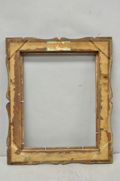 Vintage Italian Hollywood Regency Gold Gilt Wood Art Picture Frame 18.25 x 15.5