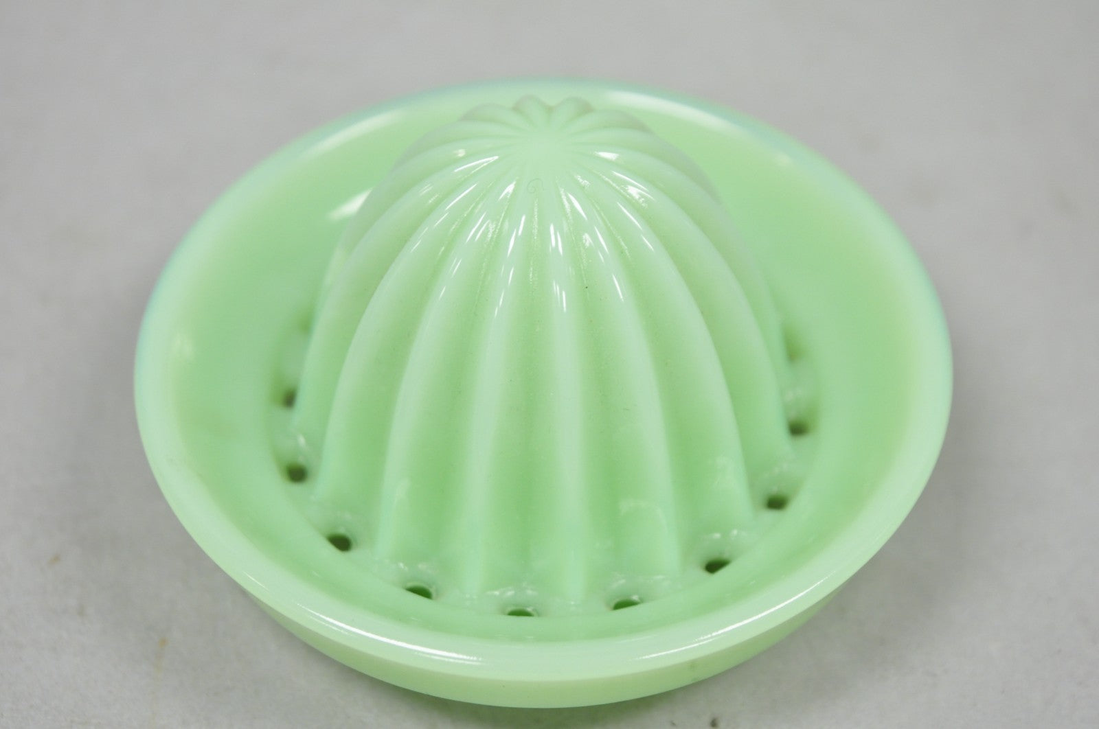 Vintage Green Jadeite Depression Glass 1 Cup Ribbed Juicer Measuring Cup