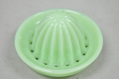 Vintage Green Jadeite Depression Glass 1 Cup Ribbed Juicer Measuring Cup