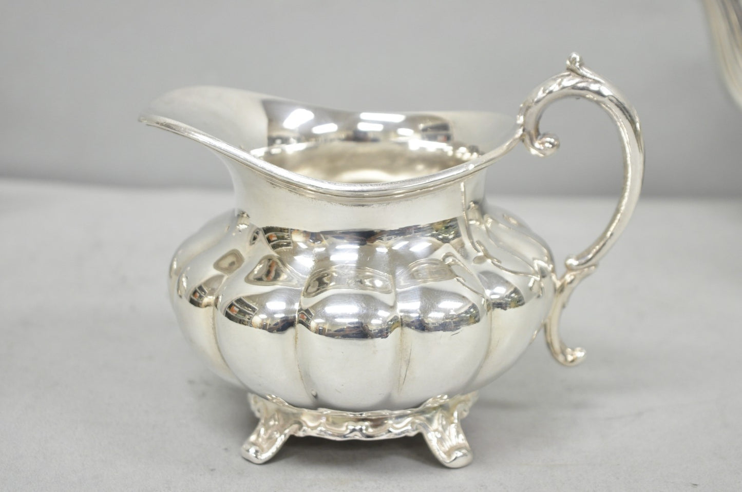 Antique 1881 Rogers 7377 Art Nouveau Silver Plated Tea Service Set - 3 Pcs
