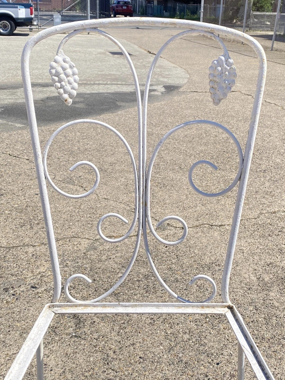 Vintage John Salterini Grapevine Wrought Iron Garden Patio Dining Set - 7 Pc Set