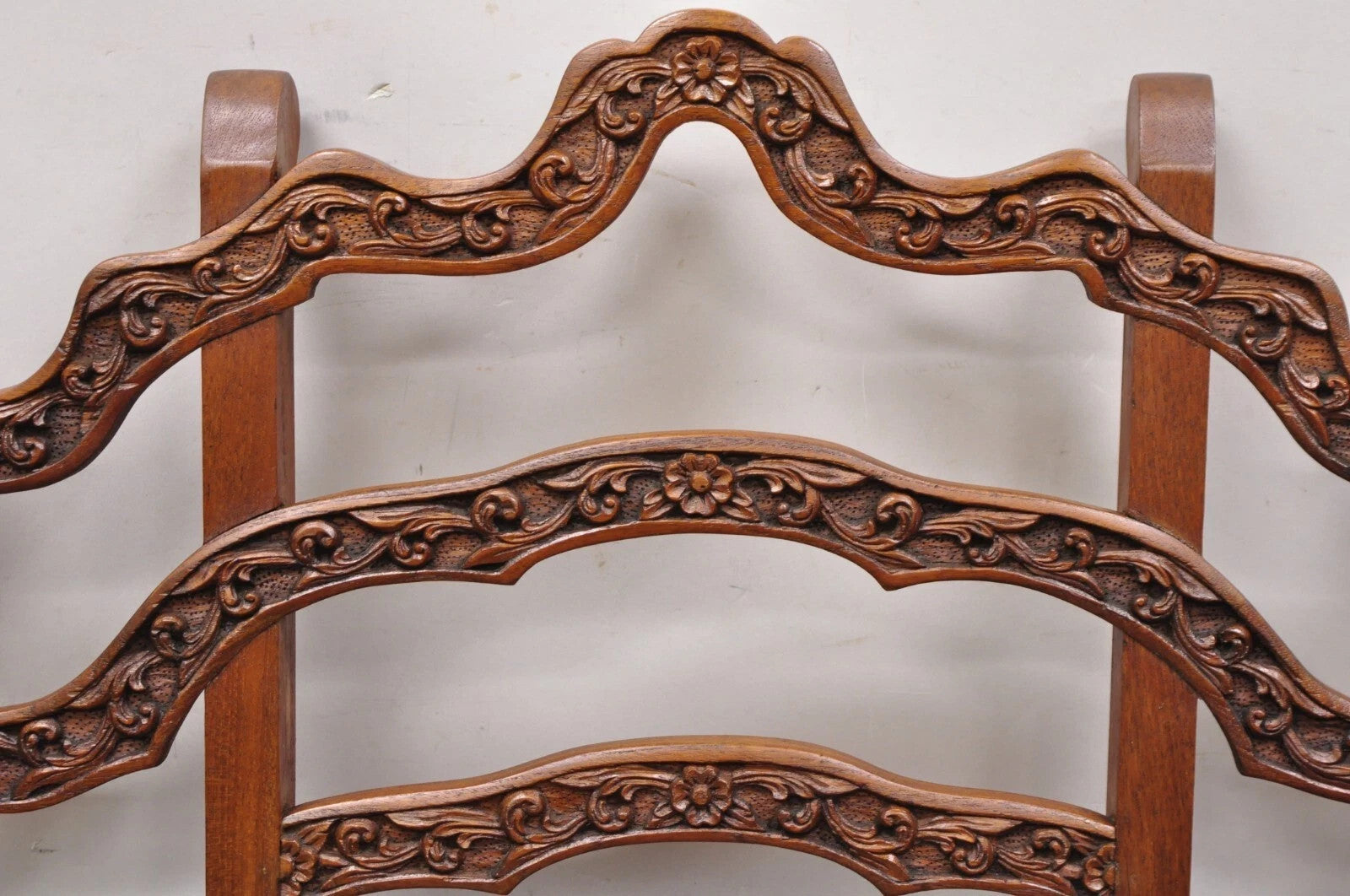 Vintage Chinoiserie Carved Teak Wood Howdah Elephant Saddle Accent Chair