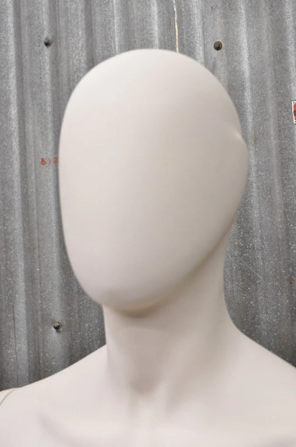 Male Fiberglass White Matte Finish Full Body Display Mannequin by Almax (B)