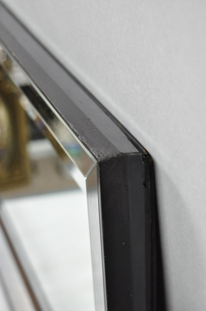 Hollywood Regency James Mont Style Verre Eglomise Smoked Glass Wall Mirror