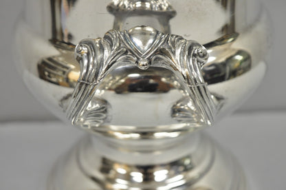 Vintage Trophy Cup Silver Plated Grapevine Bar Champagne Chiller Ice Bucket