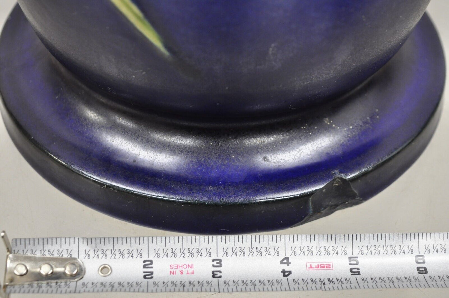 Vintage Roseville Pottery Pine Cone Umbrella Stand in Blue #777-20"