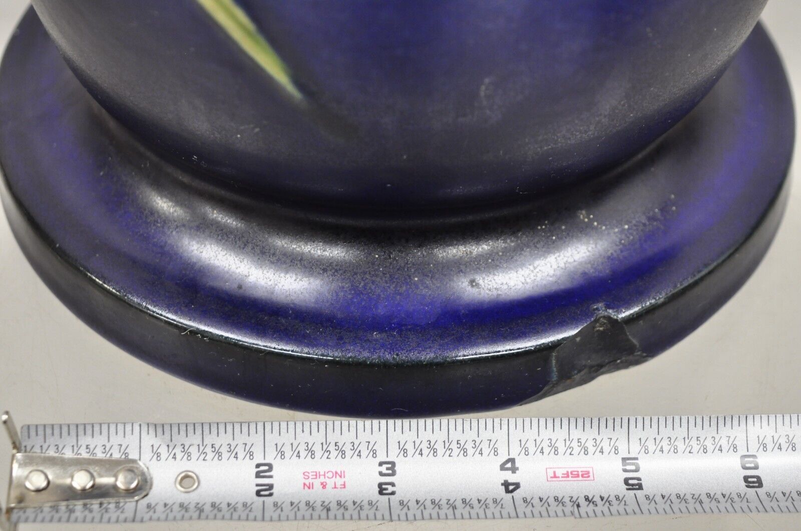 Vintage Roseville Pottery Pine Cone Umbrella Stand in Blue #777-20"