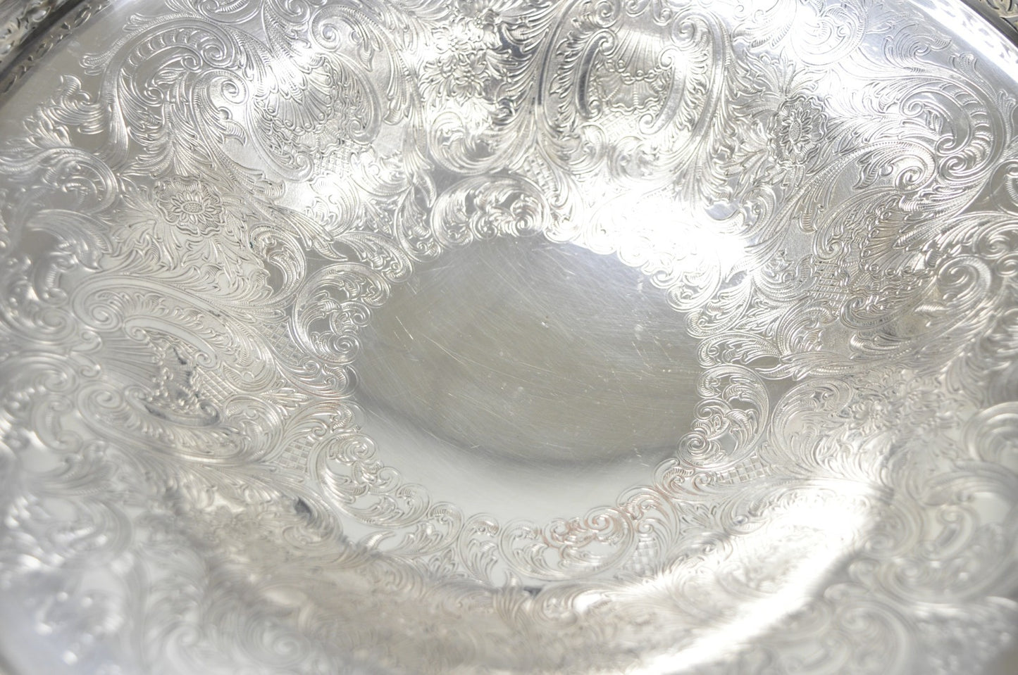 Vintage Barker Ellis England Silver Plated Pedestal Compote Tazza Candy Dish