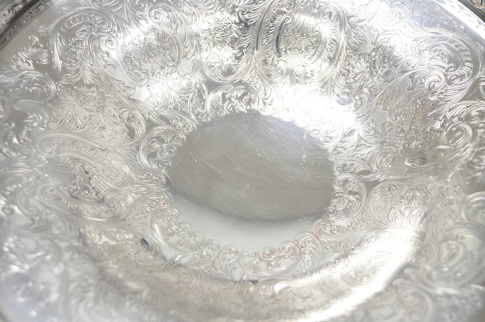 Vintage Barker Ellis England Silver Plated Pedestal Compote Tazza Candy Dish