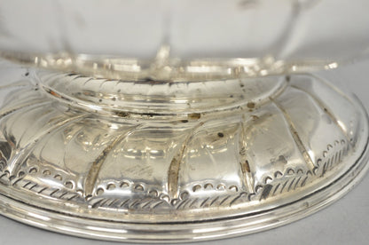 Vintage English Sheffield Kentshire Silver Plated Punch Bowl Set w 12 Footed Cup