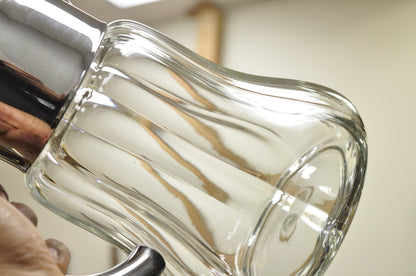 Antique Victorian German Silver Plated Crystal Glass Lemonade Water Pitcher