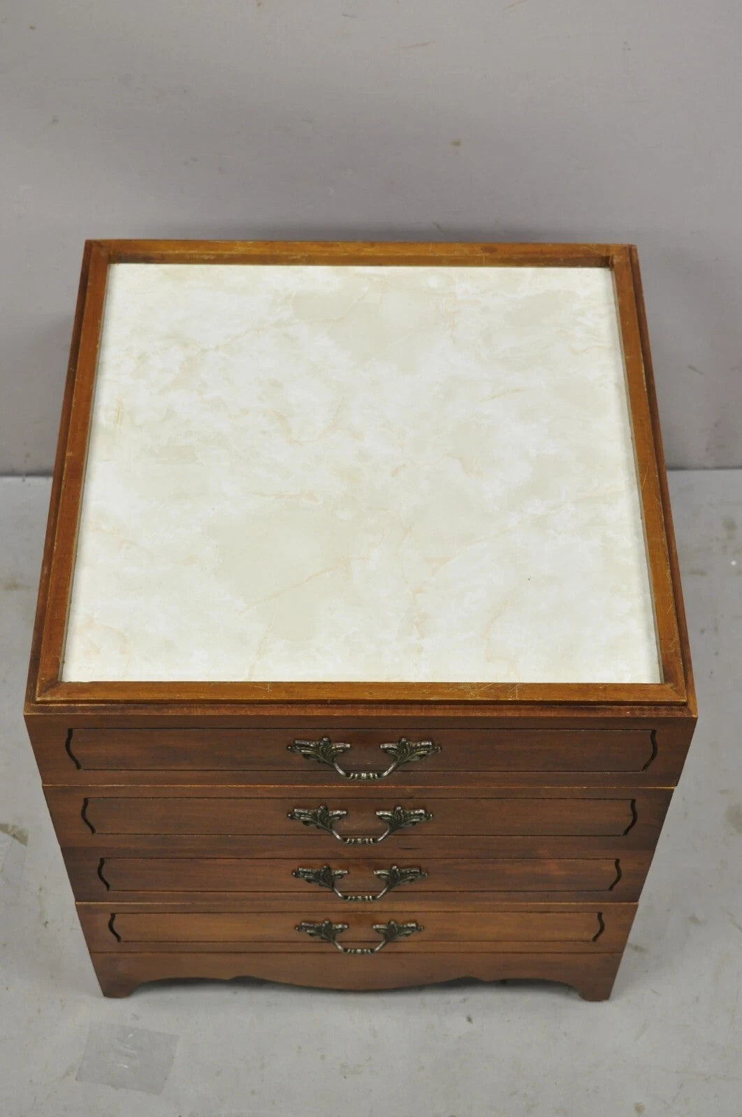 Vintage Mark Adam Co. Mid Century Modern Stacking Folding Snack Table - Set of 3