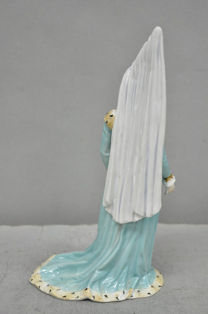 Antique Carl Thieme Potschappel German Dresden Porcelain Medieval Lady Figurine