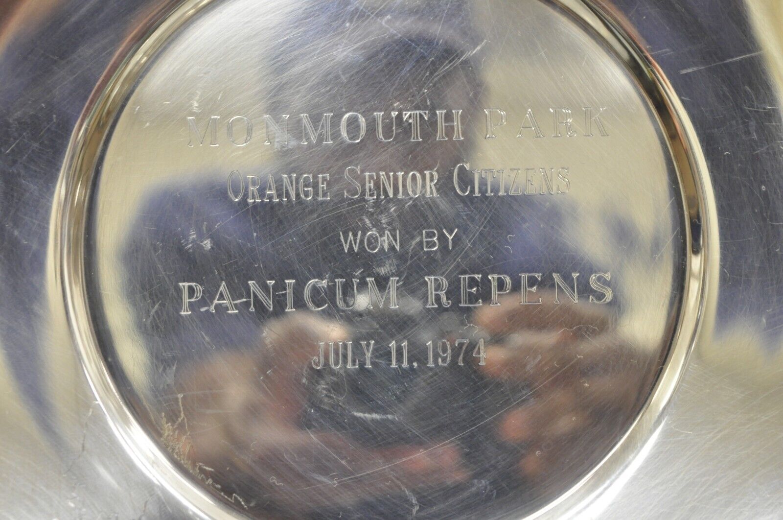 Vintage Wallace 1125 Silver Plated Monmouth Park Award Plates