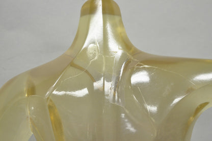 Vintage Mid Century Italian Modern Lucite Acrylic Nude Bust Modernist Sculpture