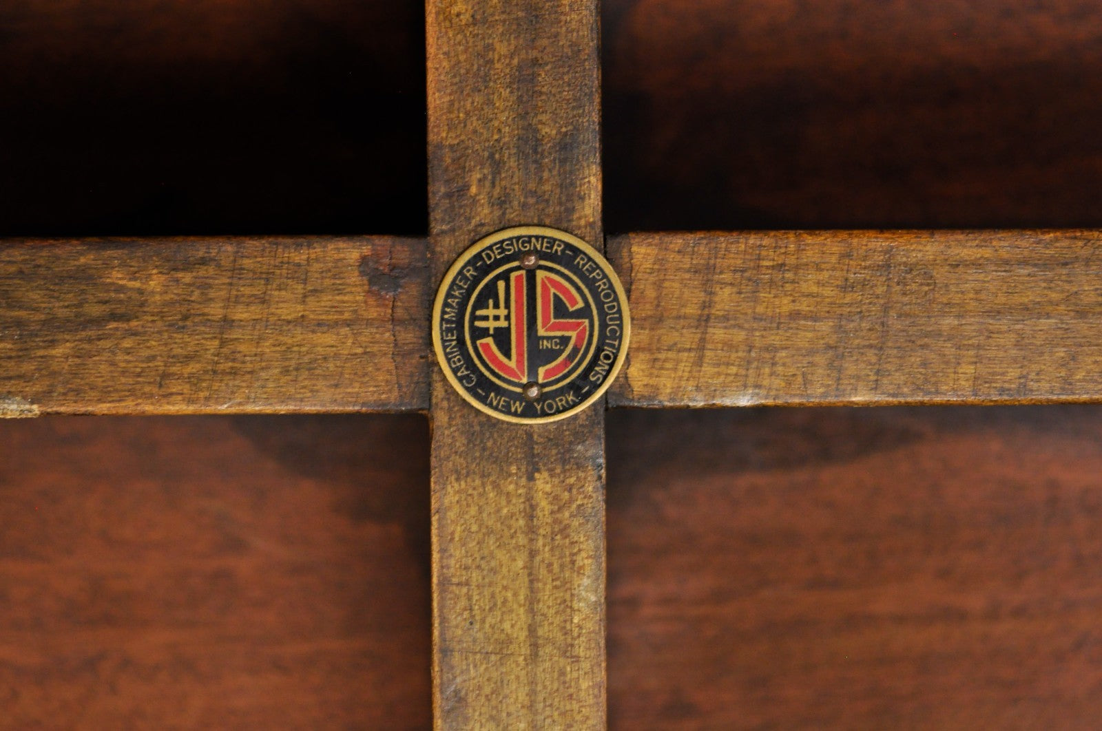 John Scalia French Empire Style Round Cherry Wood Bouillotte Lamp Side Table