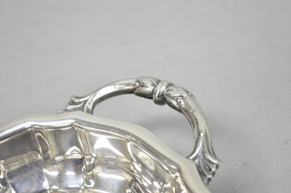 Vintage English Regency Silver Plated Paw Foot Scalloped Narrow Trinket Dish