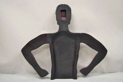 Vintage Art Deco Style Male & Female Couple Red & Black Torso Art Mannequins