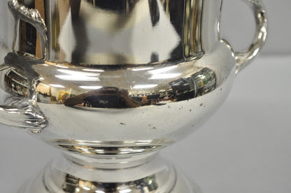 Vintage Trophy Cup Silver Plated Grapevine Bar Champagne Chiller Ice Bucket