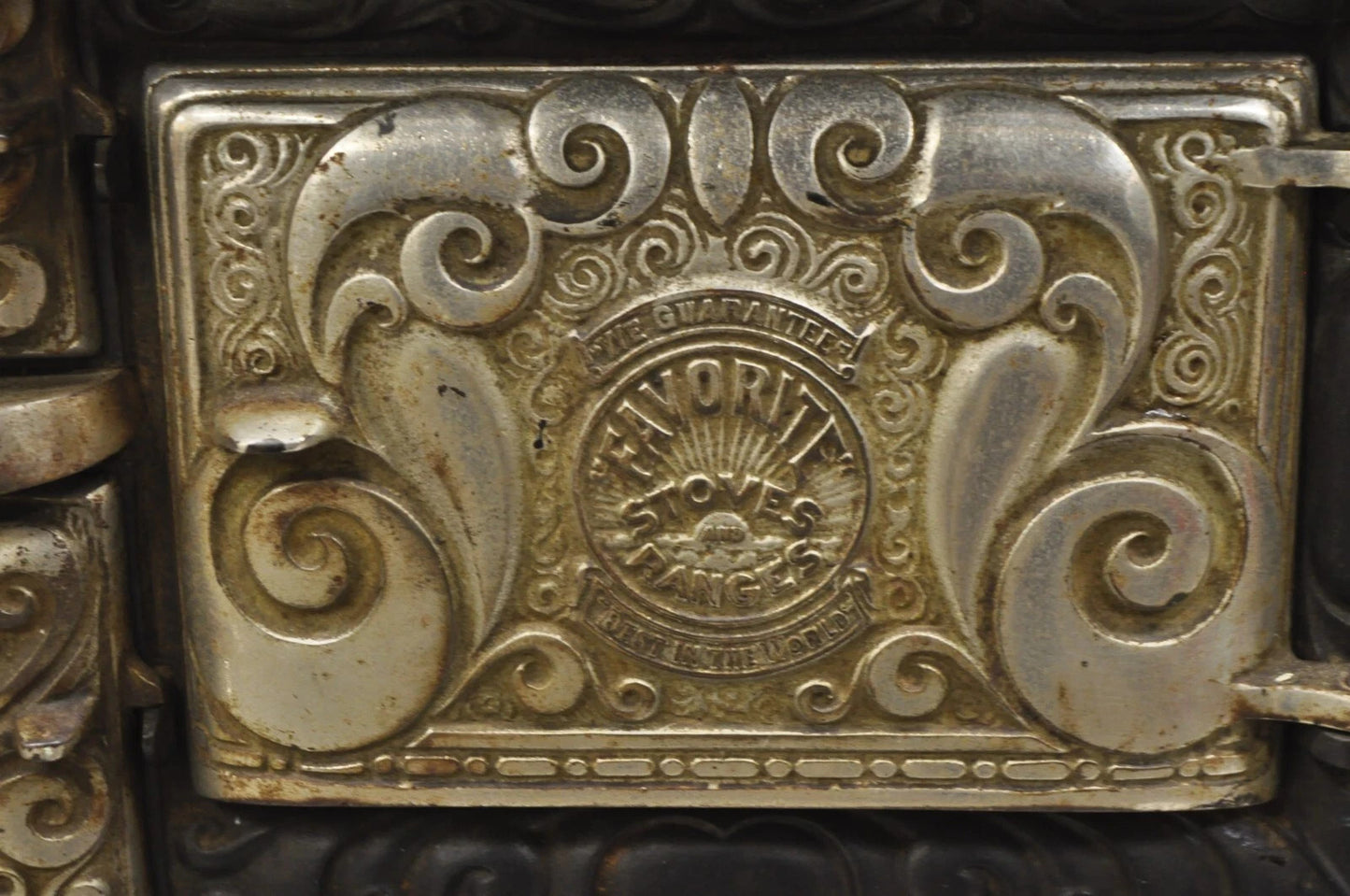 Antique Dolly's Favorite Cast Iron Child Salesman Sample Stove by Favorite Stove