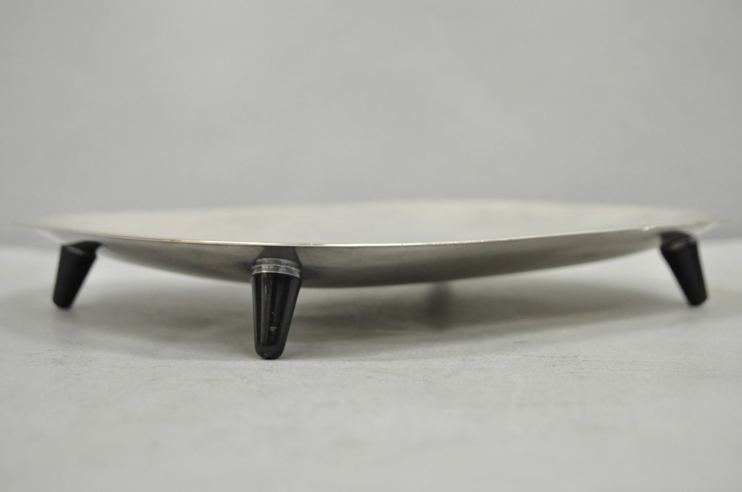 Vintage Mid Century Modern FB Rogers 5812 Silver Plated Footed Trinket Dish