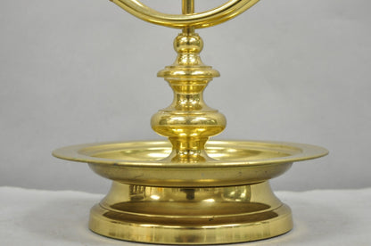 Vintage Remington Brass Equestrian Hunting Horn French Horn Table Lamp