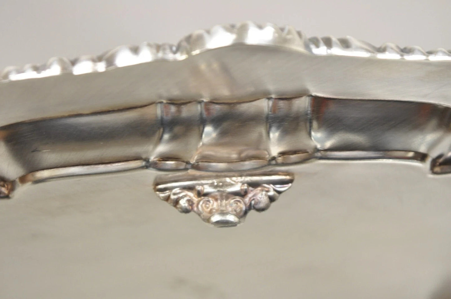 Vintage EPCA Silverplate by Poole 3216 Round Salver Platter Tray - Engraved