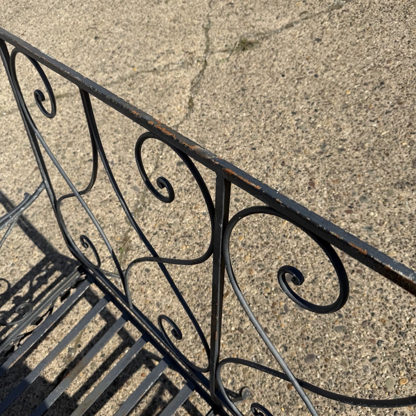 Vintage Salterini Style Wrought Iron Settee Loveseat by Florentine Craft Studio