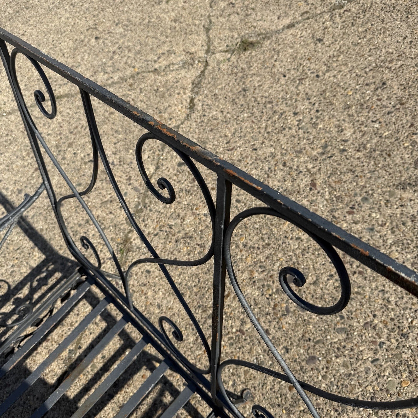 Vintage Salterini Style Wrought Iron Settee Loveseat by Florentine Craft Studio
