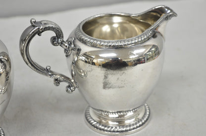 Antique Reed & Barton 4090 Silver Plated Victorian Tea Service  - 5 Pc Set