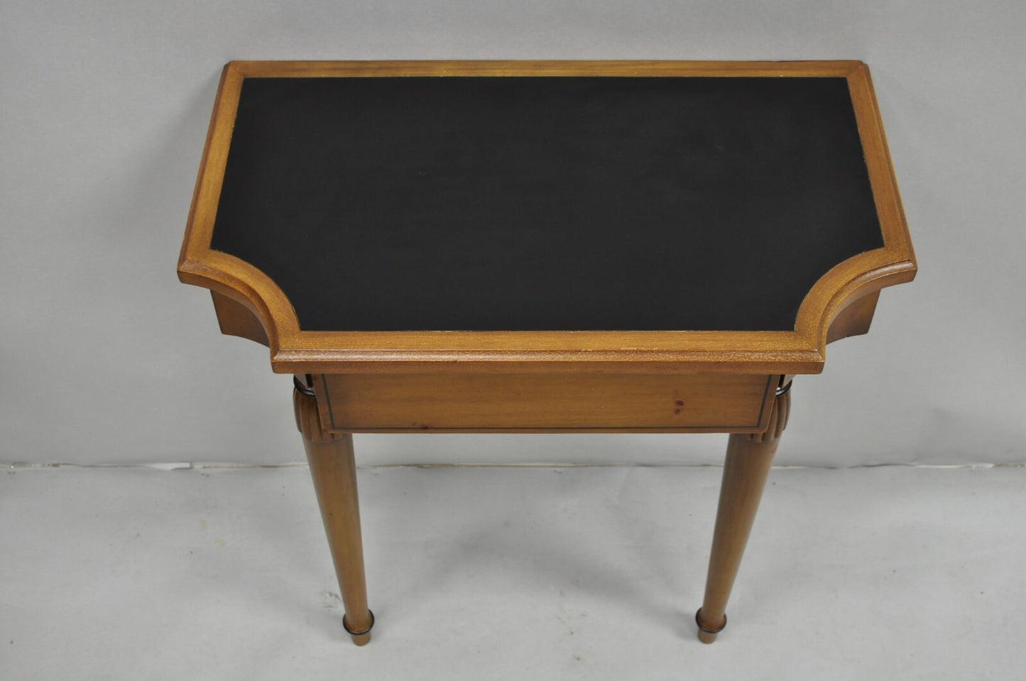 Vintage French Regency Style Cherry Small Wall Mount Console Table w/ Drawer
