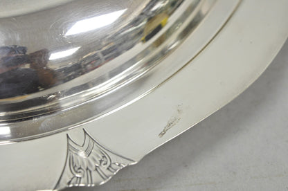 Vintage Victor SP Co Art Deco Silver Plated Covered Vegetable Serving Dish