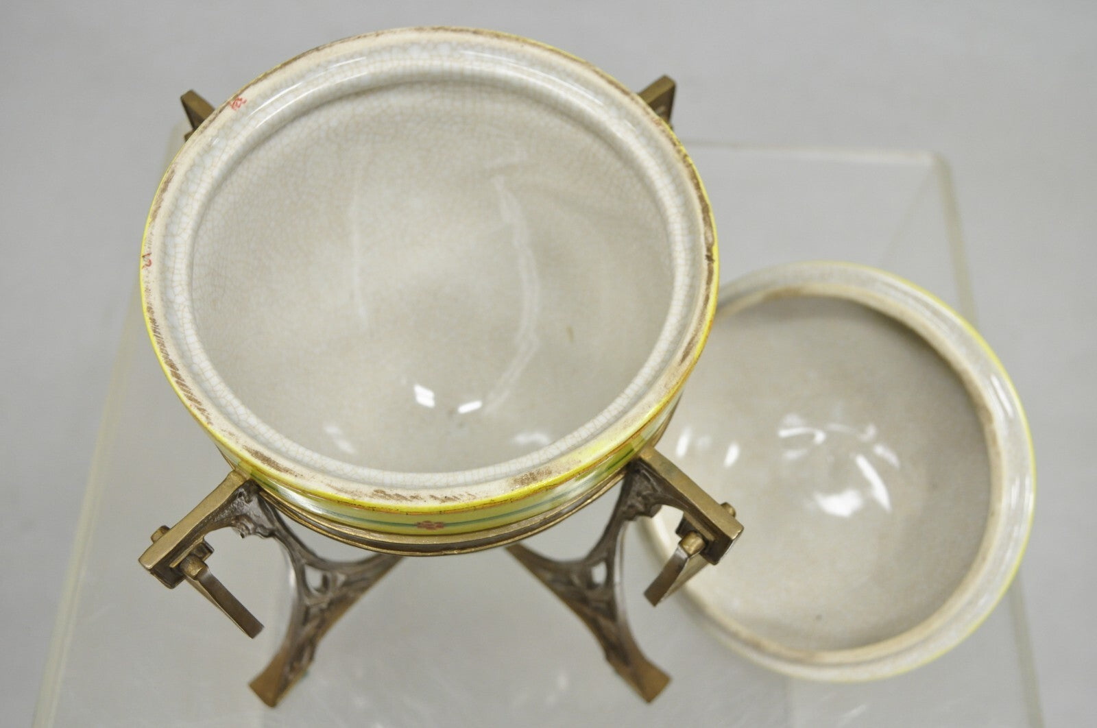 Repro Art Nouveau Lidded Serving Dish Sugar Bowl Tureen on Stand after WMF